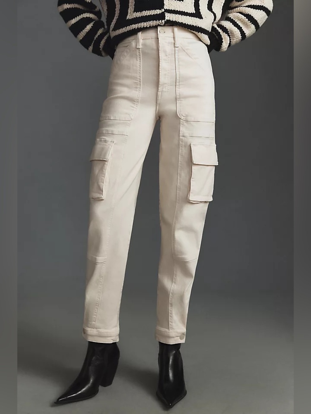 MOTHER Denim Curbside Cargo Flood Jeans